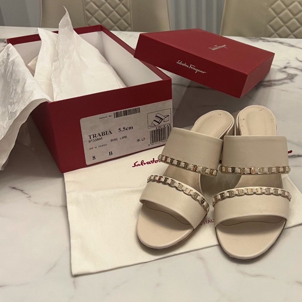 Salvatore Ferragamo Mid Heel Sandals